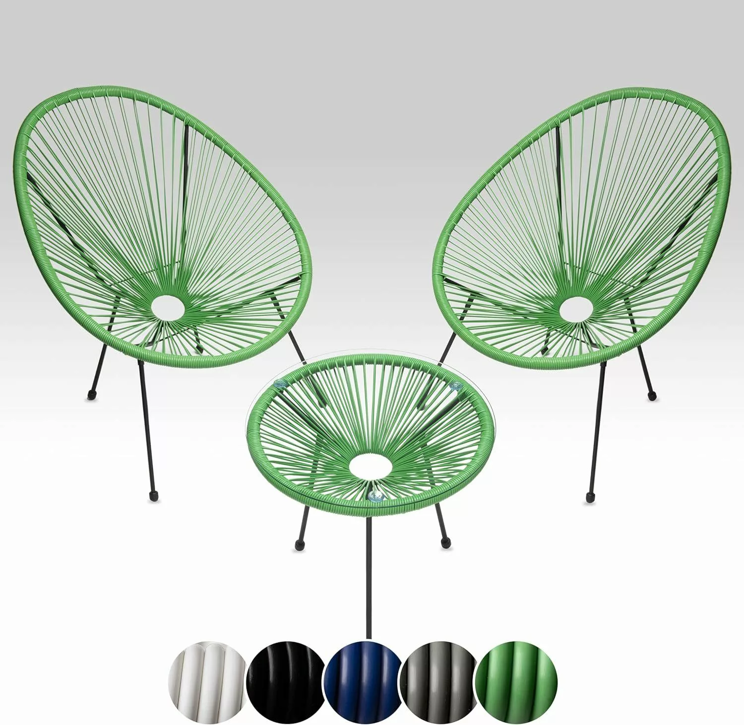 sunnypillow Gartenstuhl 2er Set Acapulco Gartenstühle günstig online kaufen