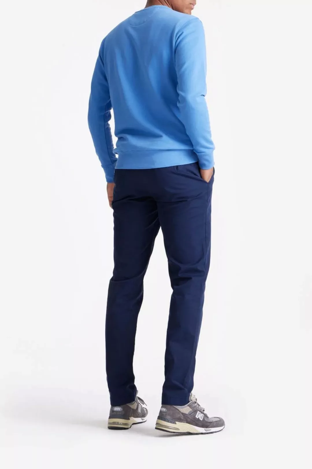 King Essentials The George Sweater Mid Blau - Größe L günstig online kaufen