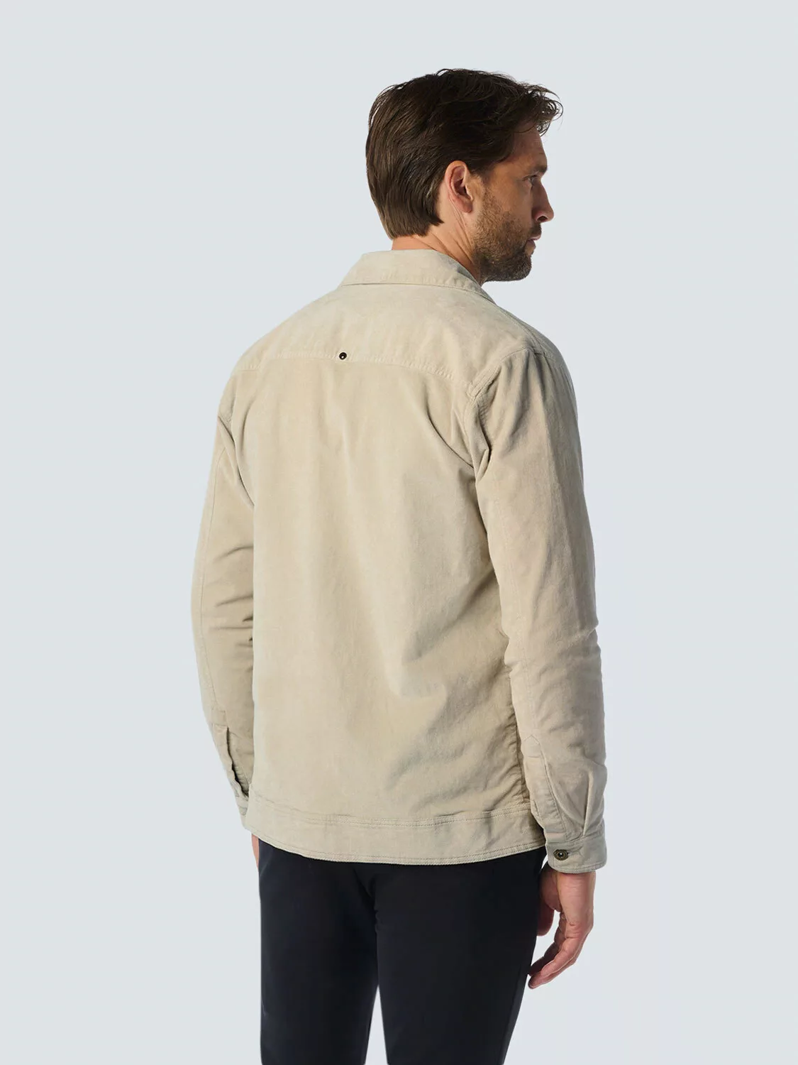 NO EXCESS Langarmhemd No Excess Modernes Corduroy Overshirt mit Brusttasche günstig online kaufen