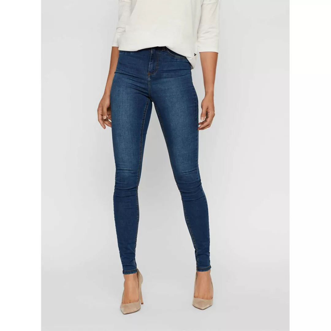Noisy May Callie High Waist Skinny Vi021mb Jeans 31 Medium Blue Denim günstig online kaufen