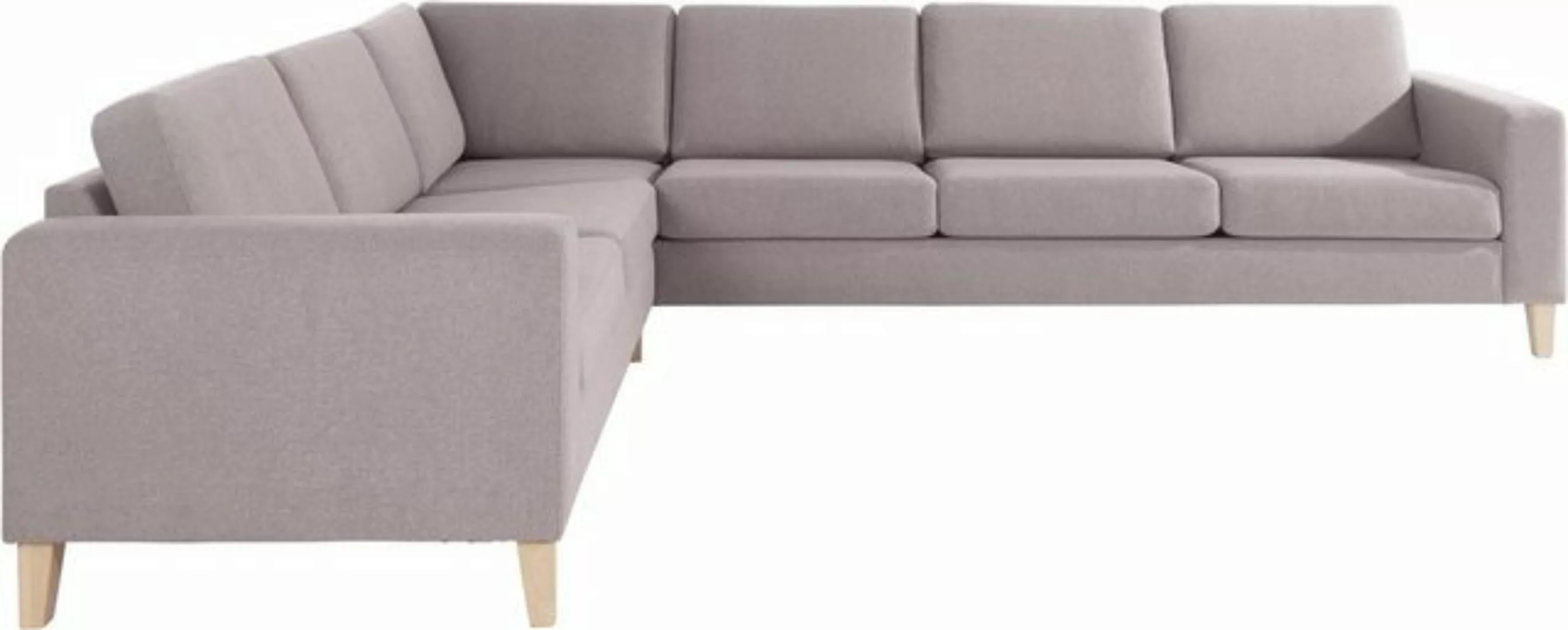 ATLANTIC home collection Ecksofa Terra L-Form, mit Wellenunterfederung, lan günstig online kaufen