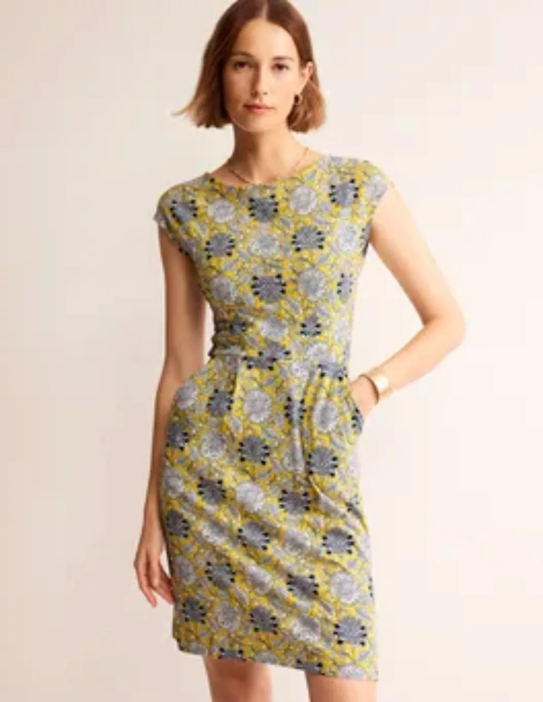 Florrie Jersey-Kleid Damen Boden, Maracuja, Gardenia Swirl günstig online kaufen