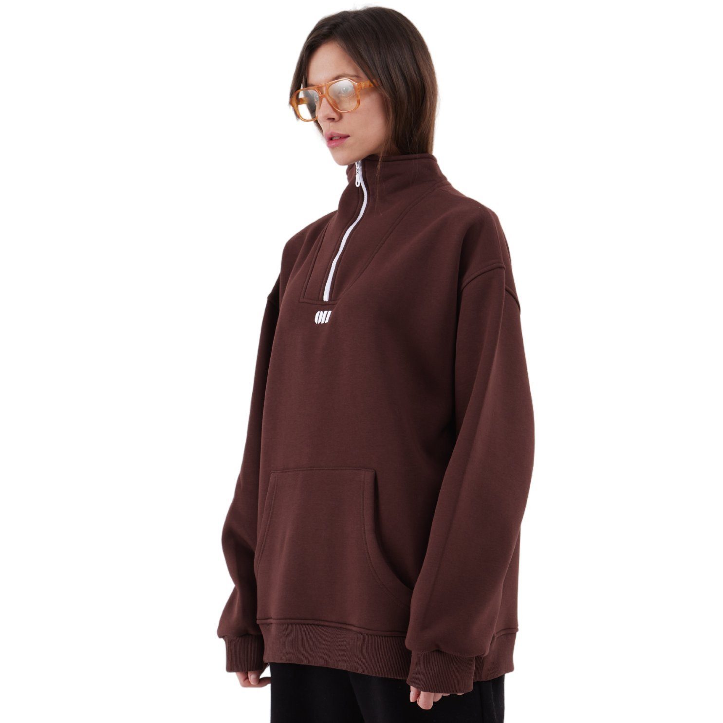 COFI Casuals Sweater Zipper Damen Sweater günstig online kaufen
