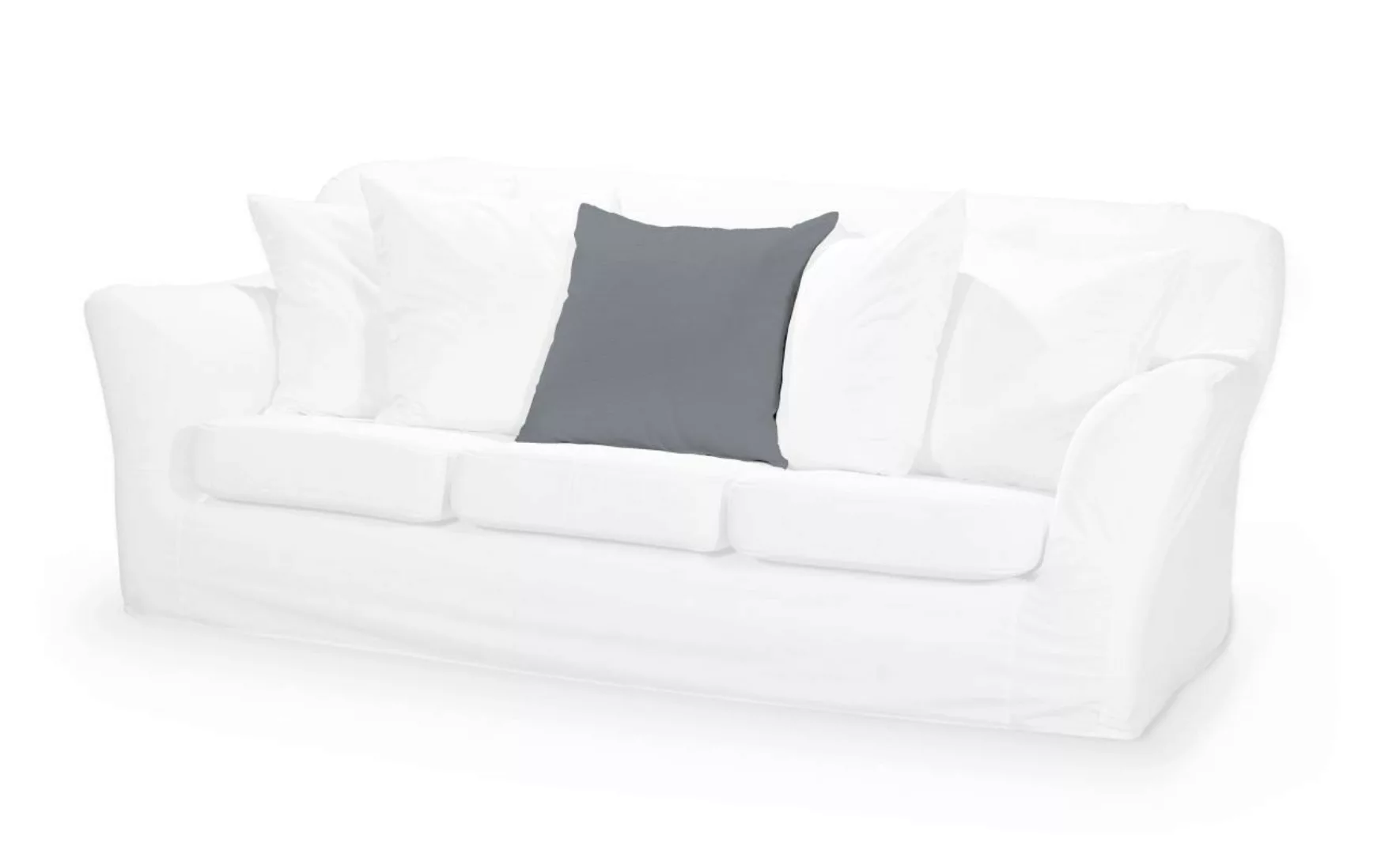 Kissenhülle Tomelilla, grau, 55 x 55 cm, Cotton Panama (702-46) günstig online kaufen