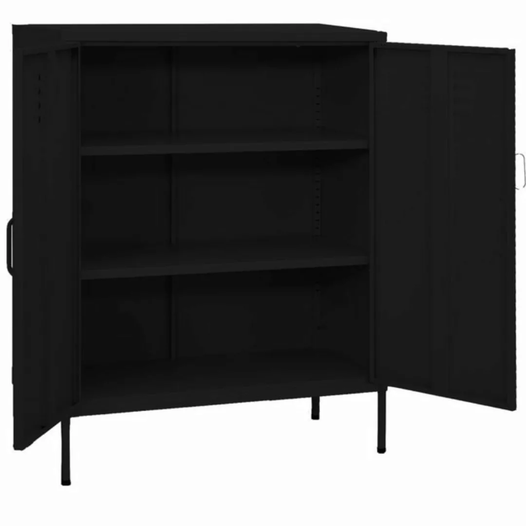 Lagerschrank Schwarz 80x35x101,5 Cm Stahl günstig online kaufen