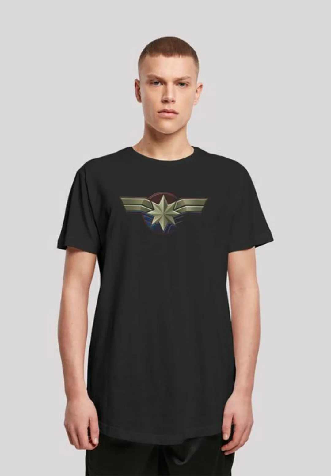 F4NT4STIC T-Shirt "Captain Marvel Chest Emblem", Herren,Premium Merch,Lang, günstig online kaufen