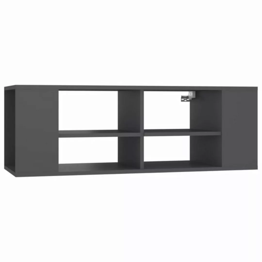 furnicato TV-Schrank TV-Wandschrank Grau 102x35x35 cm Holzwerkstoff günstig online kaufen
