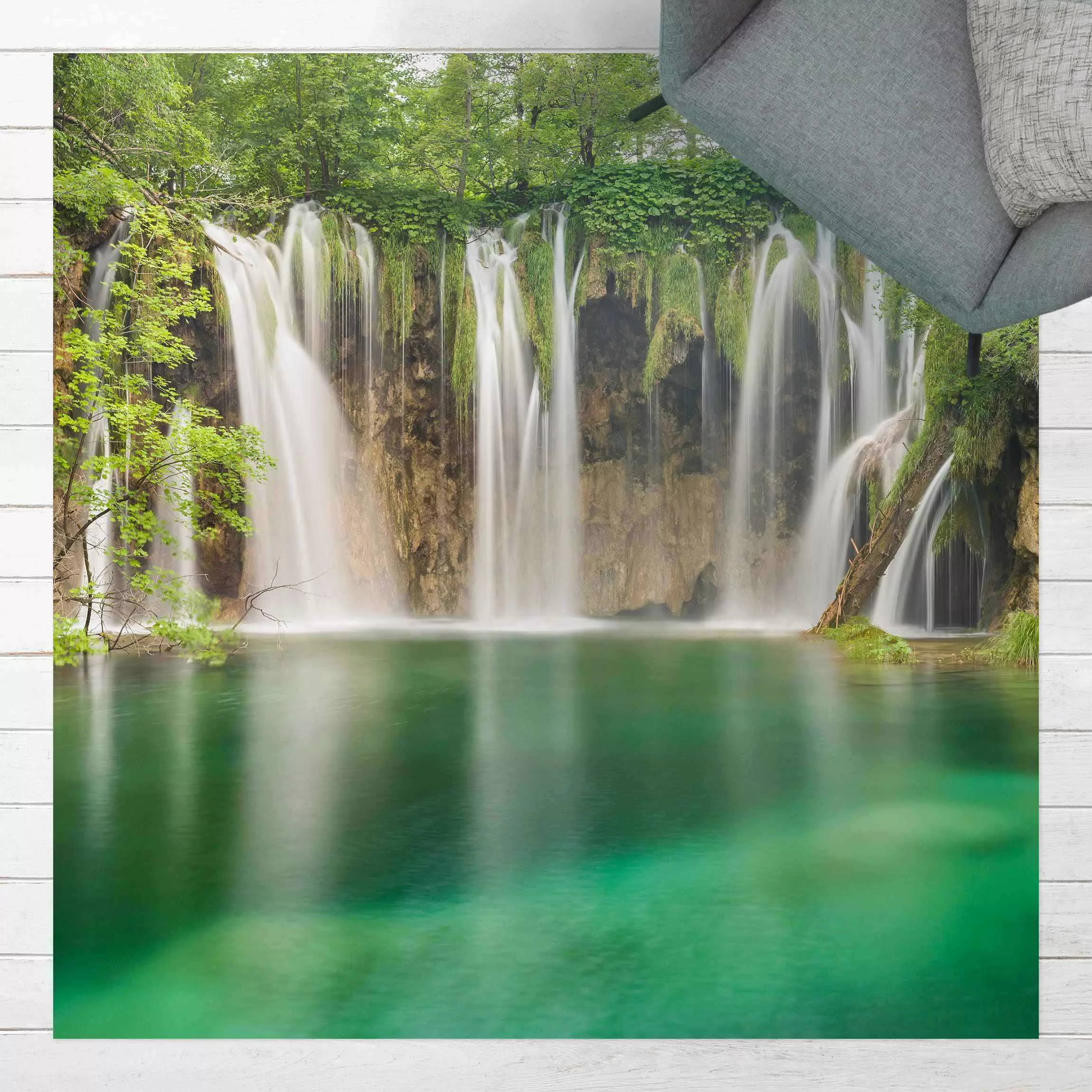Vinyl-Teppich Wasserfall Plitvicer Seen günstig online kaufen
