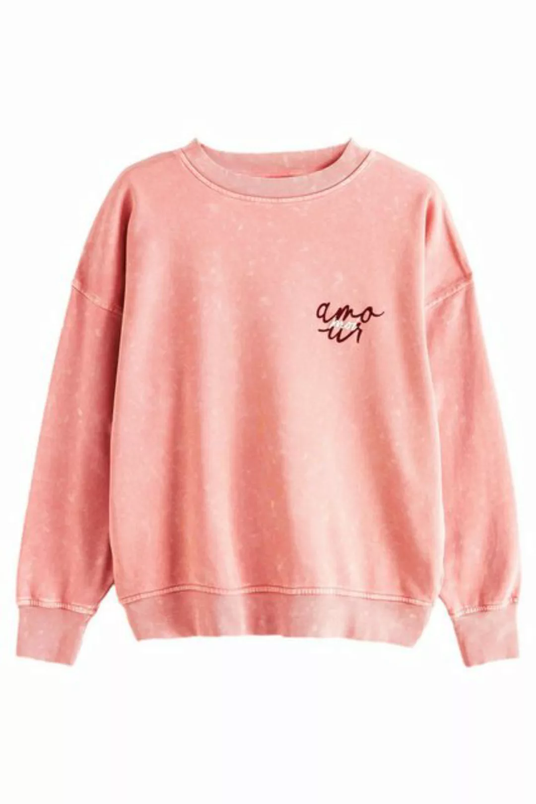 Next Sweater Gewaschenes Rundhals-Sweatshirt, Amour Love (1-tlg) günstig online kaufen