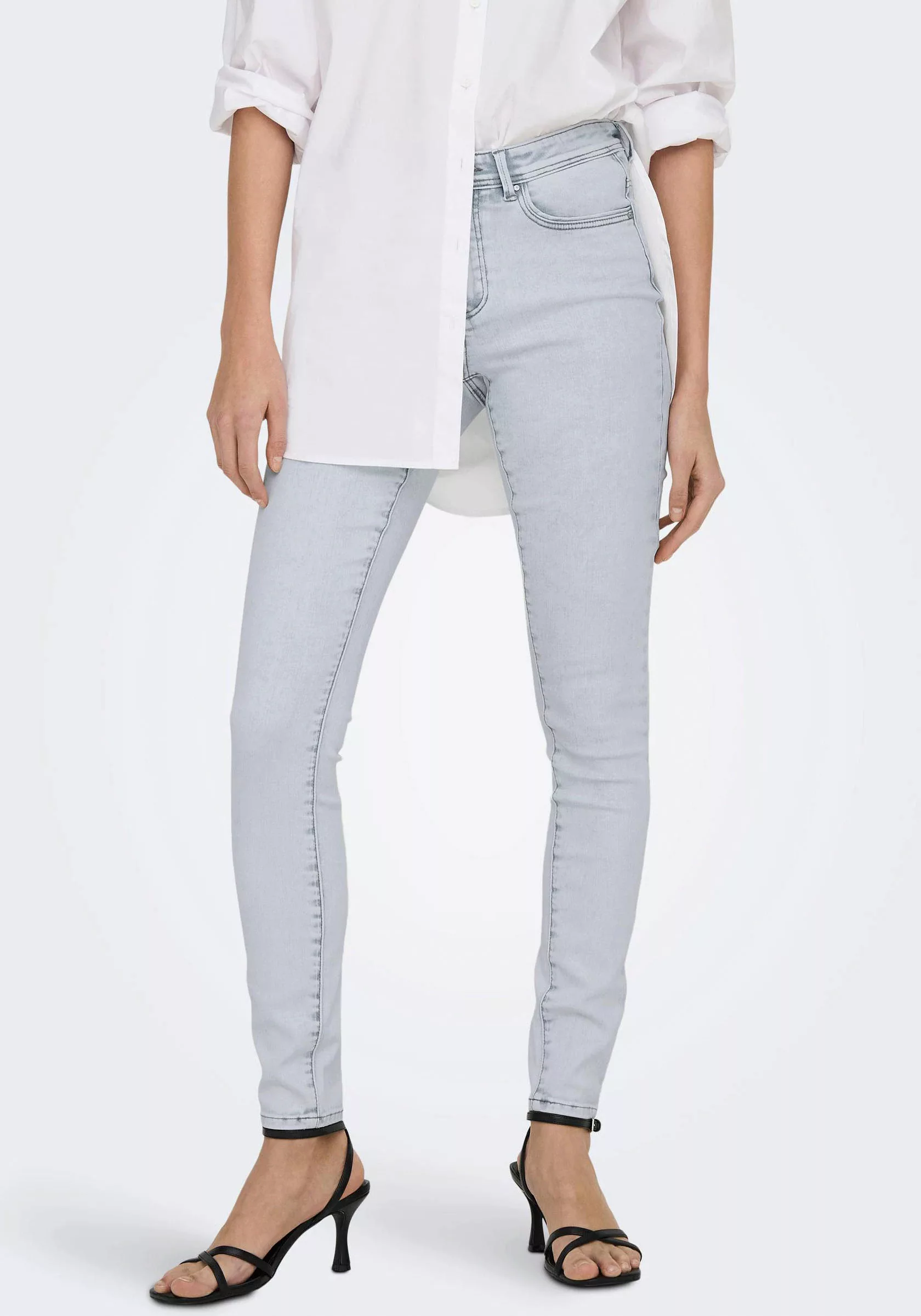 ONLY Skinny-fit-Jeans "ONLWAUW MID SKINNY DEST BJ692" günstig online kaufen