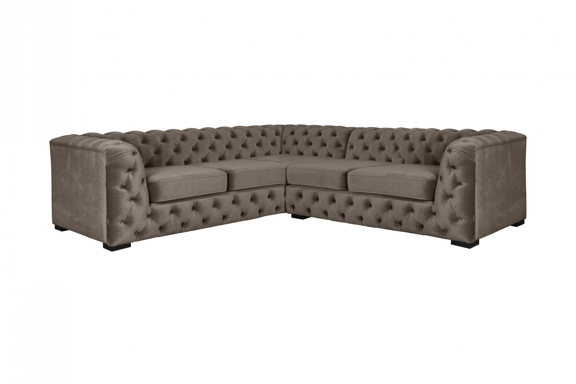 Home affaire Chesterfield-Sofa »KALINA L-Form«, hochwertige Chesterfield-Au günstig online kaufen