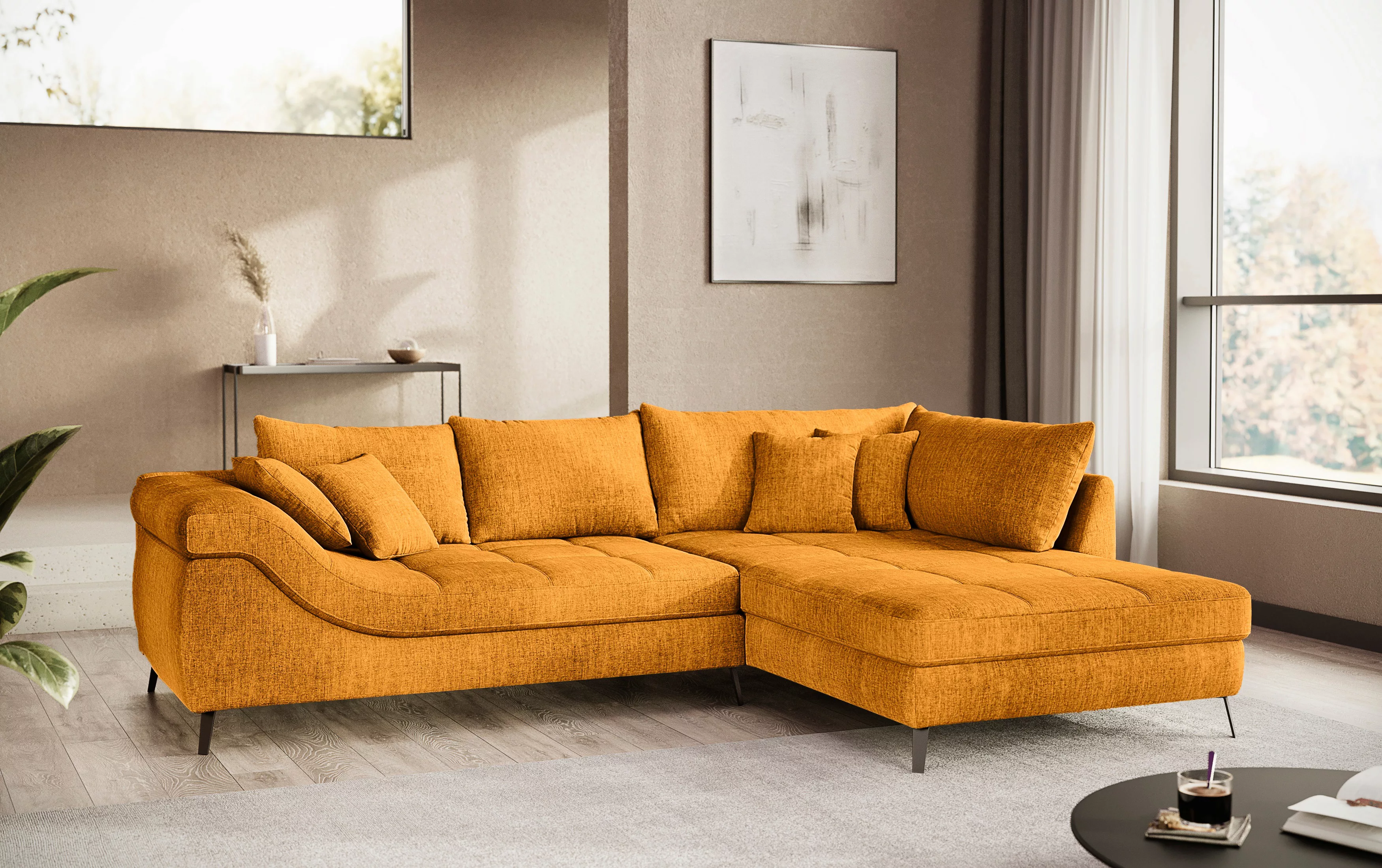 Mr. Couch Ecksofa "Portofino, L-Form", Mit Kaltschaumpolsterung, bis 140 kg günstig online kaufen