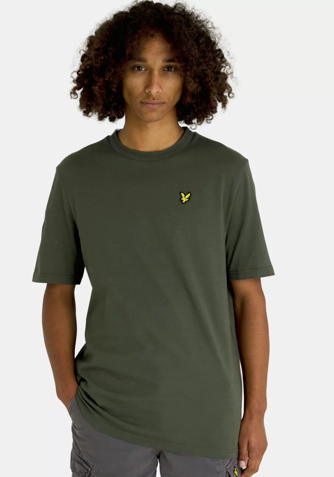 Lyle & Scott T-Shirt, mit Logostickerei auf der Brust günstig online kaufen