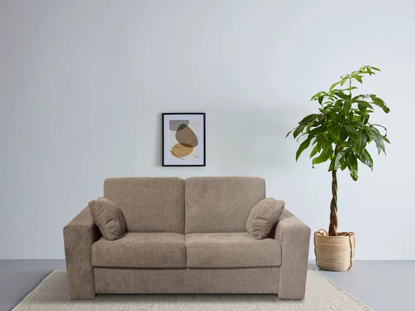 Home affaire 2-Sitzer "Roma Matratzenhöhe 14 cm", Dauerschlaffunktion, mit günstig online kaufen