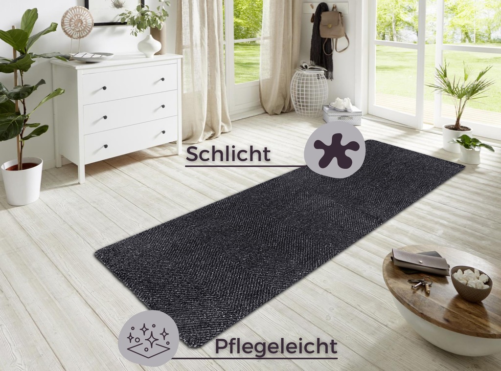 HANSE Home Fußmatte »Clean & Go«, rechteckig, 7 mm Höhe, Waschbar, Schmutzf günstig online kaufen