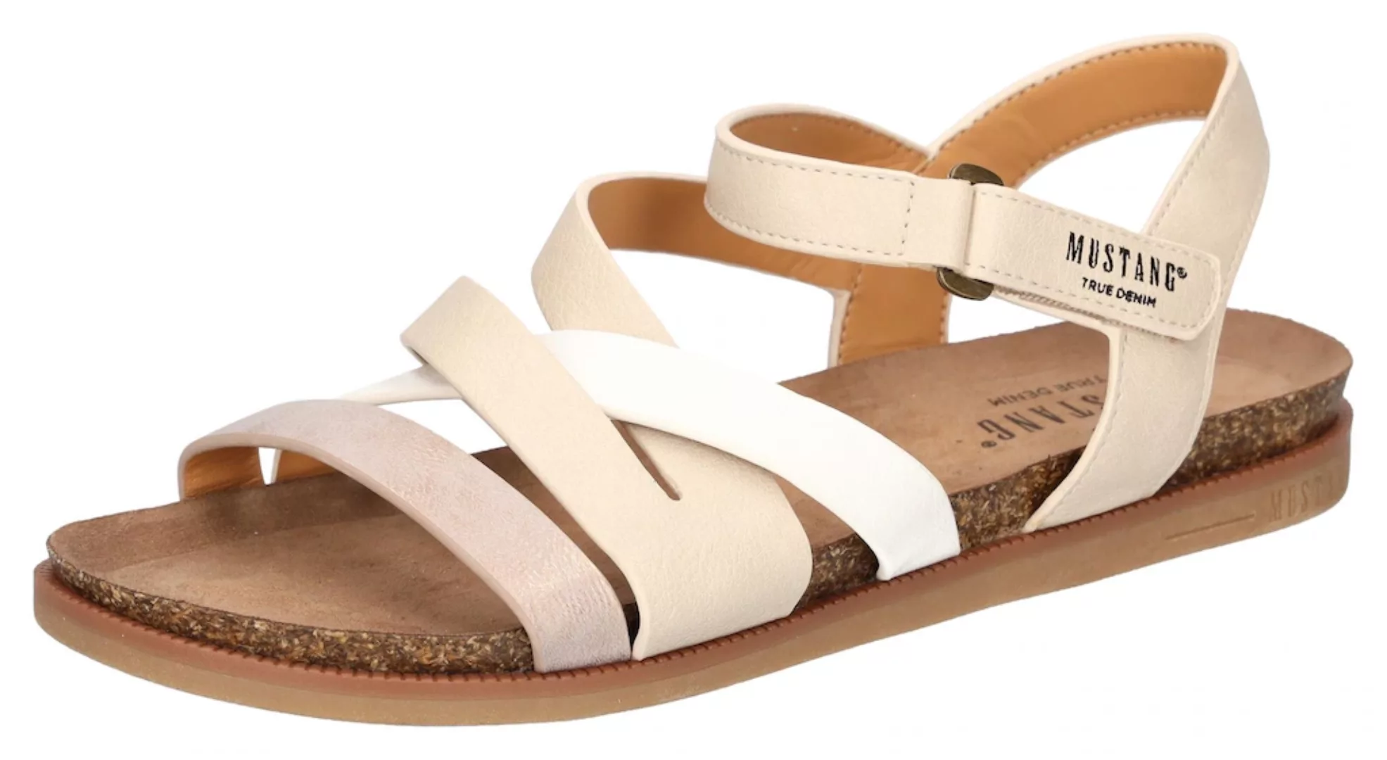 Mustang Shoes Riemchensandale, Barfußschuh, Klettschuh, Sommerschuh mit Tie günstig online kaufen