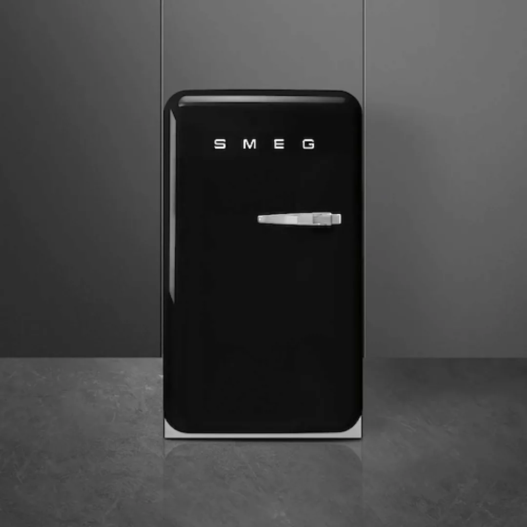 Smeg - FAB10H Happy Homebar Standkühlschrank - schwarz/lackiert/Türnanschla günstig online kaufen