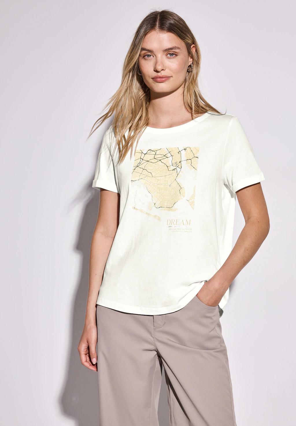 STREET ONE T-Shirt, mit Rundhalsausschnitt günstig online kaufen