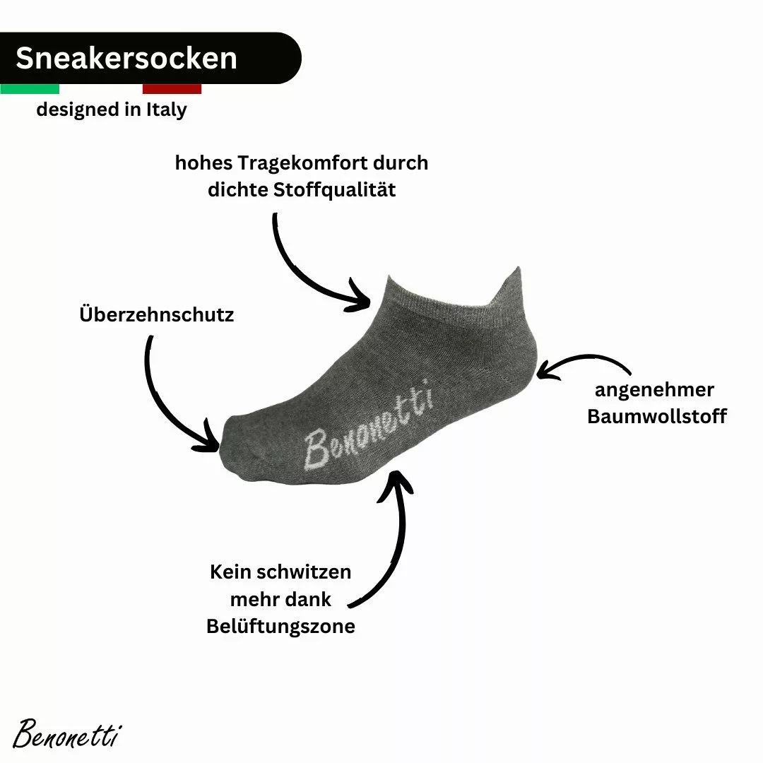 Benonetti Sneakersocken Kurzsocken - kurze Socken günstig online kaufen