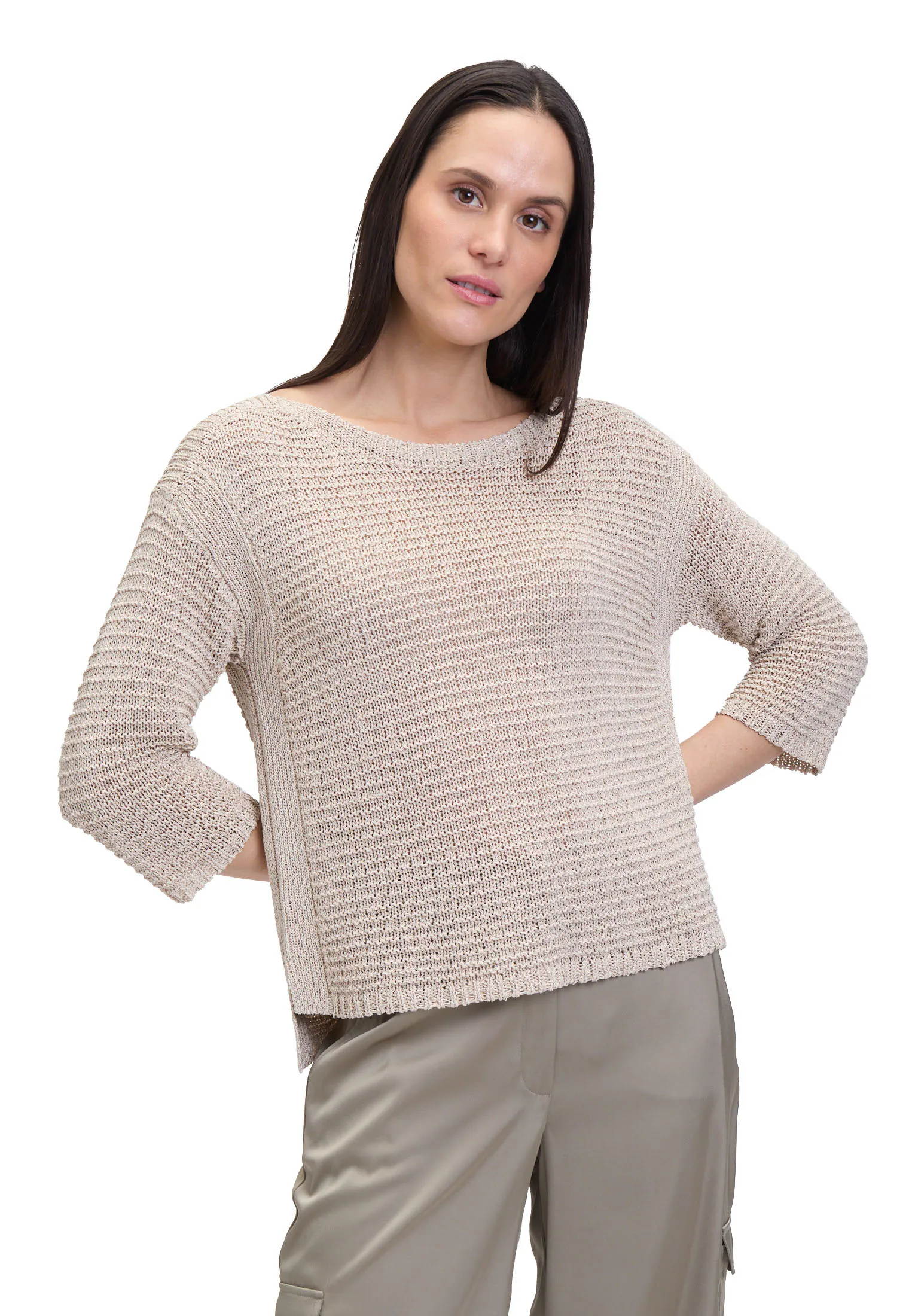 Betty Barclay Strickpullover "Betty Barclay Grobstrick-Pullover mit 3/4 Arm günstig online kaufen