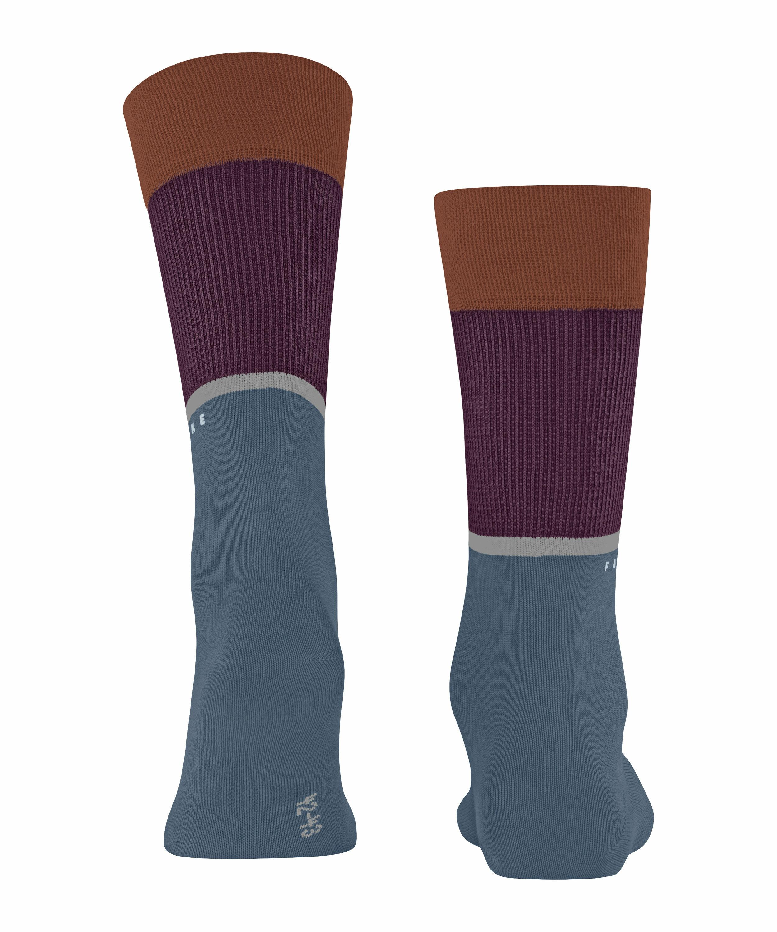 FALKE Unlimited Socken, 44-45, Blau, Mehrfarbig, Baumwolle (Bio), 12485-623 günstig online kaufen