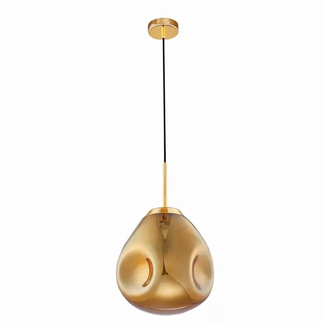 Pendelleuchte Lava in Gold E27 250mm günstig online kaufen