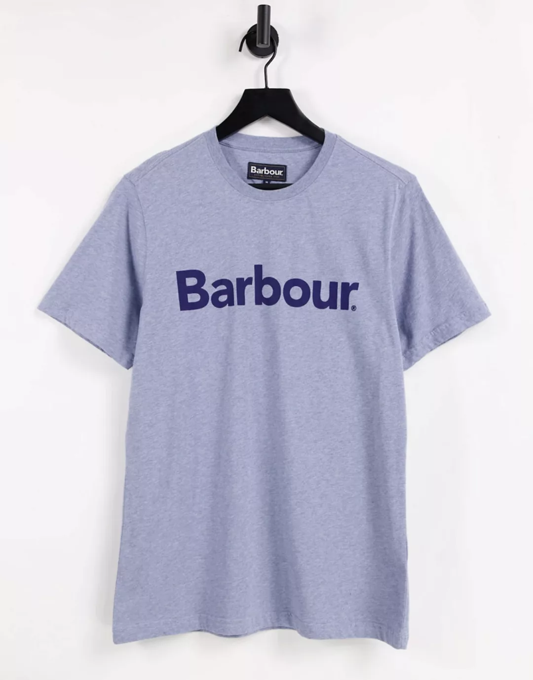 Barbour Ardfern – T-Shirt mit großem Logo in Blau günstig online kaufen