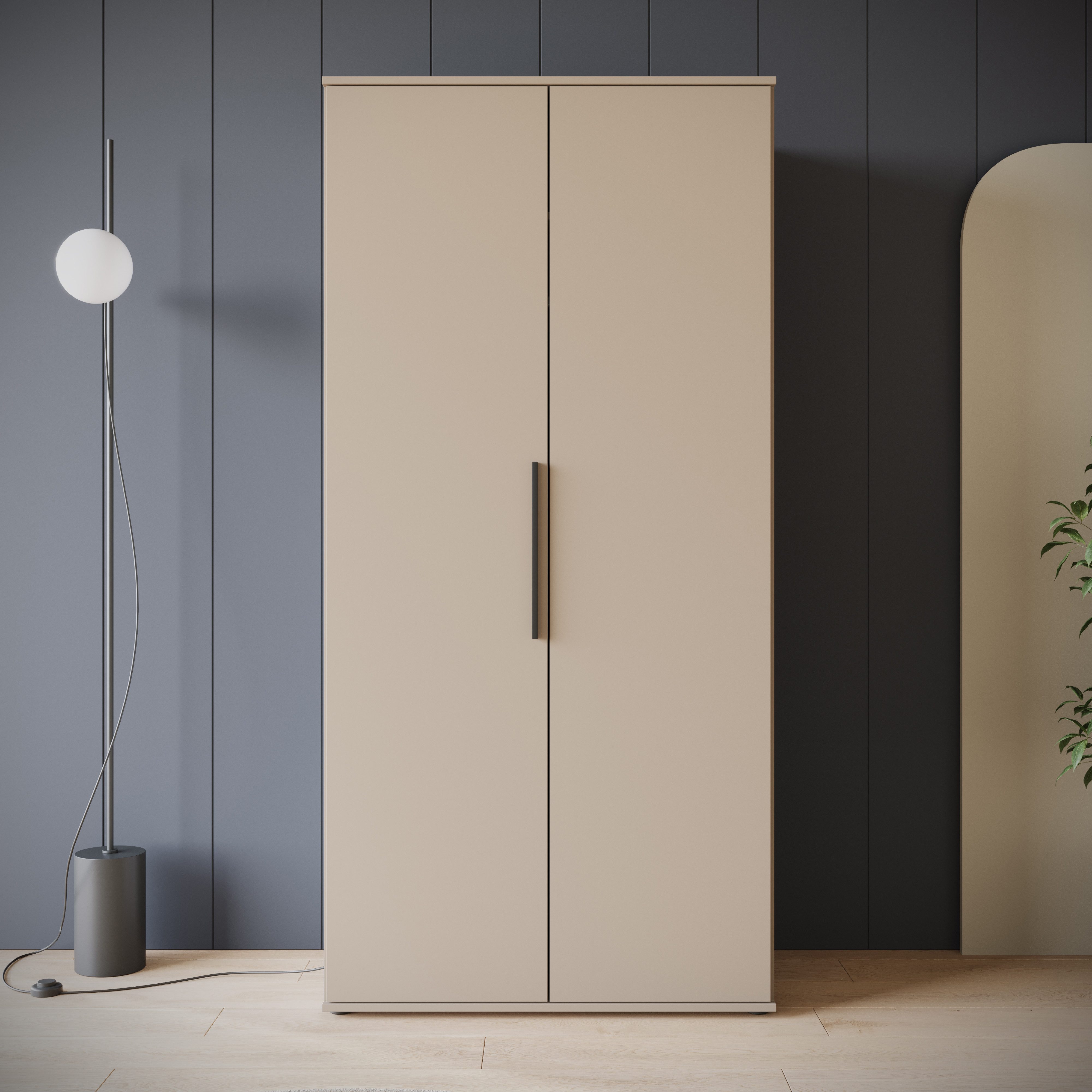 INOSIGN Kleiderschrank LAGOS Wäscheschrank, Garderobe, schwarze günstig online kaufen