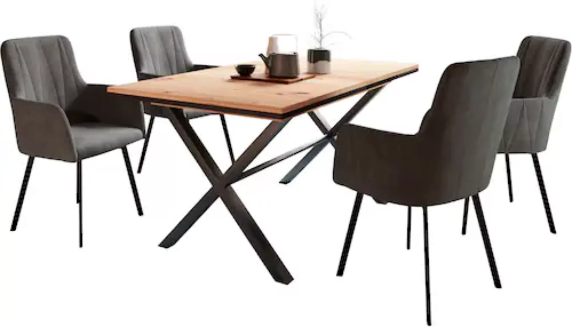 HELA Essgruppe "Karina", (Set, 5 tlg.), Ausziehbar 160 - 200 cm, Sessel 360 günstig online kaufen