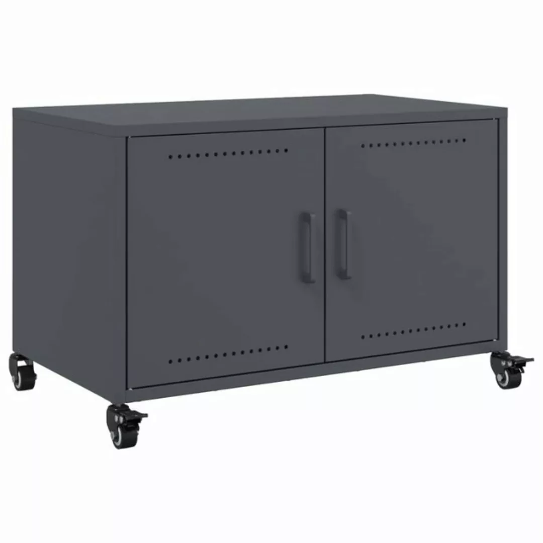 vidaXL TV-Schrank TV-Schrank Anthrazit 68x39x43,5 cm Kaltgewalzter Stahl (1 günstig online kaufen