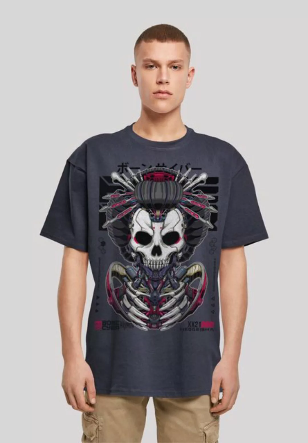 F4NT4STIC T-Shirt Bone Cyber CYBERPUNK STYLES Print günstig online kaufen