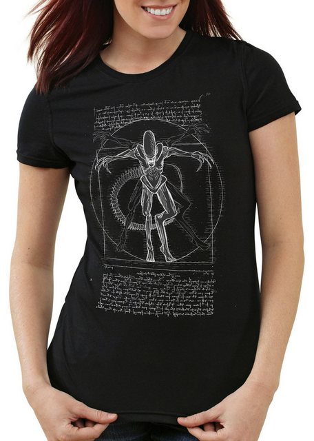 style3 T-Shirt Vitruvianischer Xenomorph ripley kino alien kino günstig online kaufen