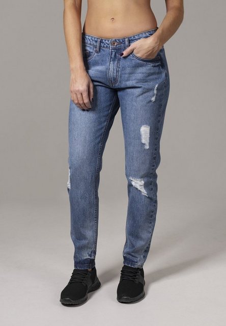 URBAN CLASSICS Bequeme Jeans "Urban Classics Damen Ladies Boyfriend Denim P günstig online kaufen