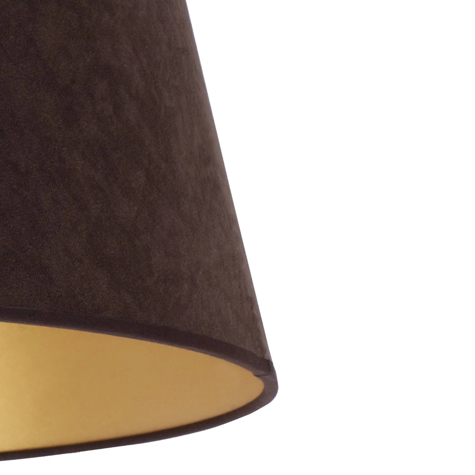 Lampenschirm Cone Höhe 22,5 cm, braun/gold günstig online kaufen
