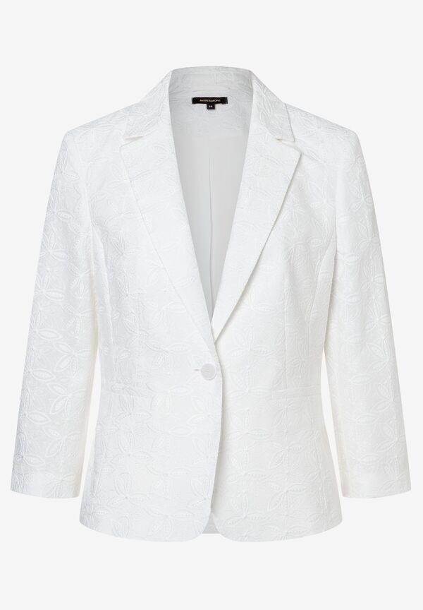 bestickter Blazer, ecru, Sommer-Kollektion günstig online kaufen