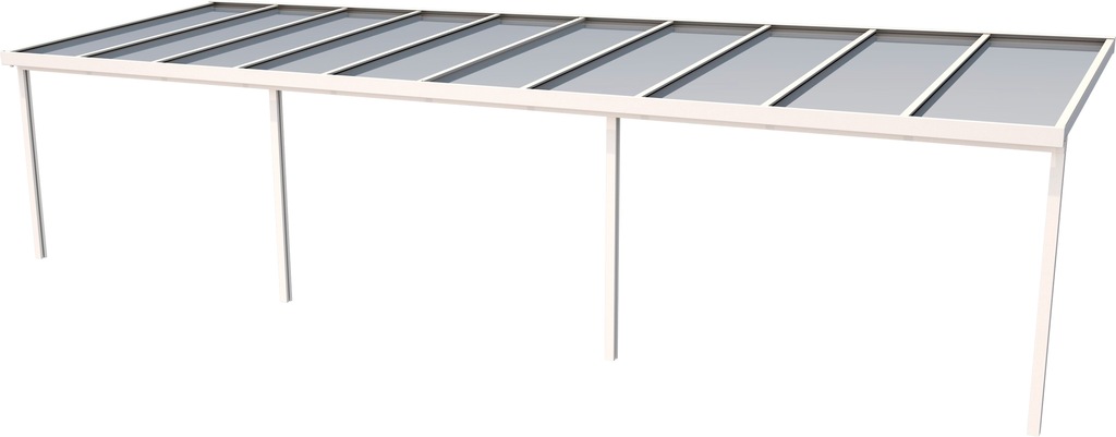 Gutta Terrassendach Premium Weiß Stegpl. PC Weiß Opal 10.140 mm x 3.060 mm günstig online kaufen