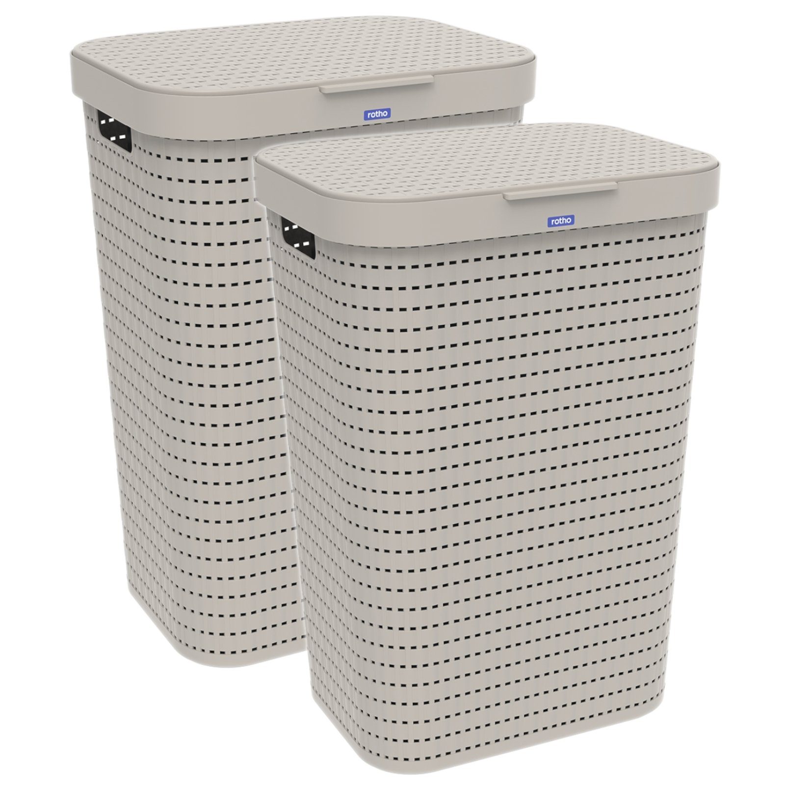 ROTHO Wäschekorb Country 2er-Set Wäschesammler 55l günstig online kaufen