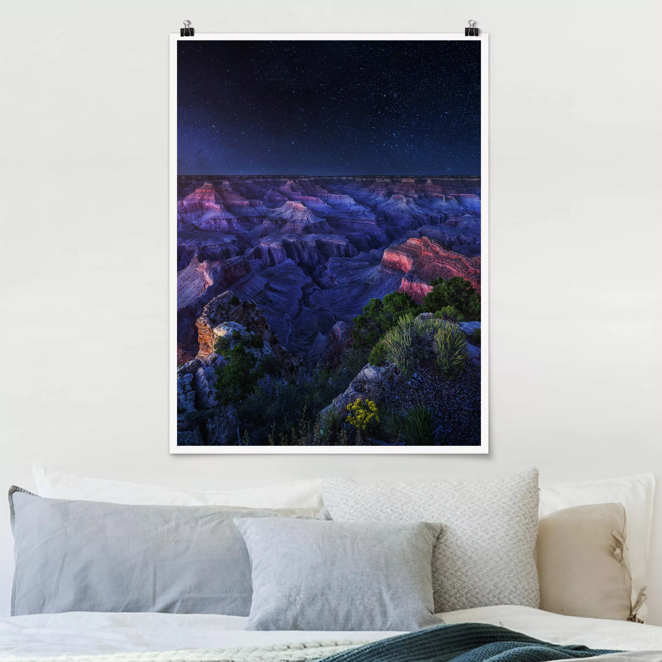 Poster Natur & Landschaft - Hochformat Grand Canyon Night günstig online kaufen