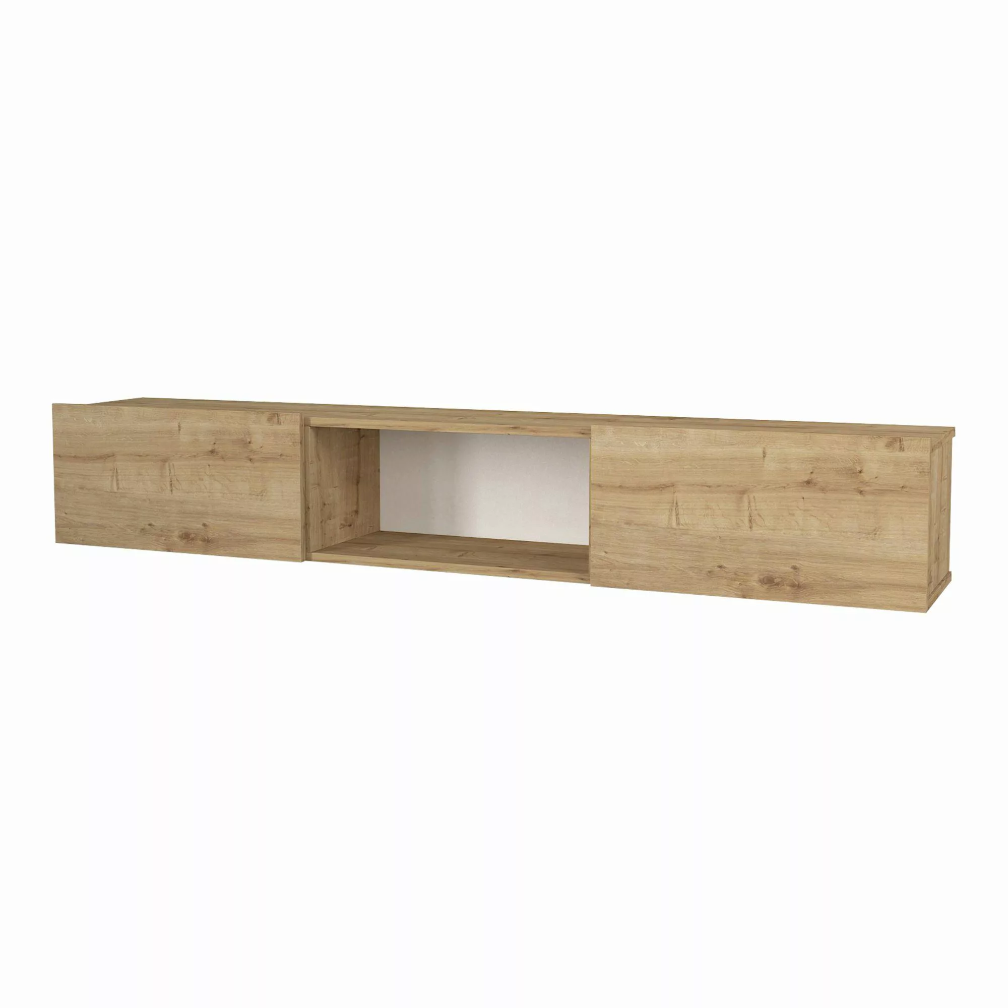 en.casa Lowboard, »Paltamo« Fernsehschrank 180x31x29,5cm Eiche günstig online kaufen