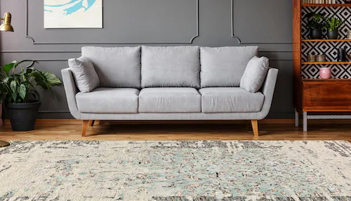 calo-deluxe Teppich »Shailene 1006«, rechteckig, 12 mm Höhe, Kurzflor, Wohn günstig online kaufen