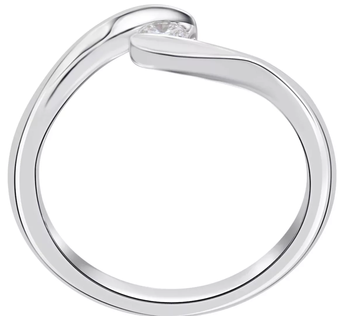 ONE ELEMENT Diamantring "0,05 ct Diamant Brillant Spannfassung Ring aus 750 günstig online kaufen