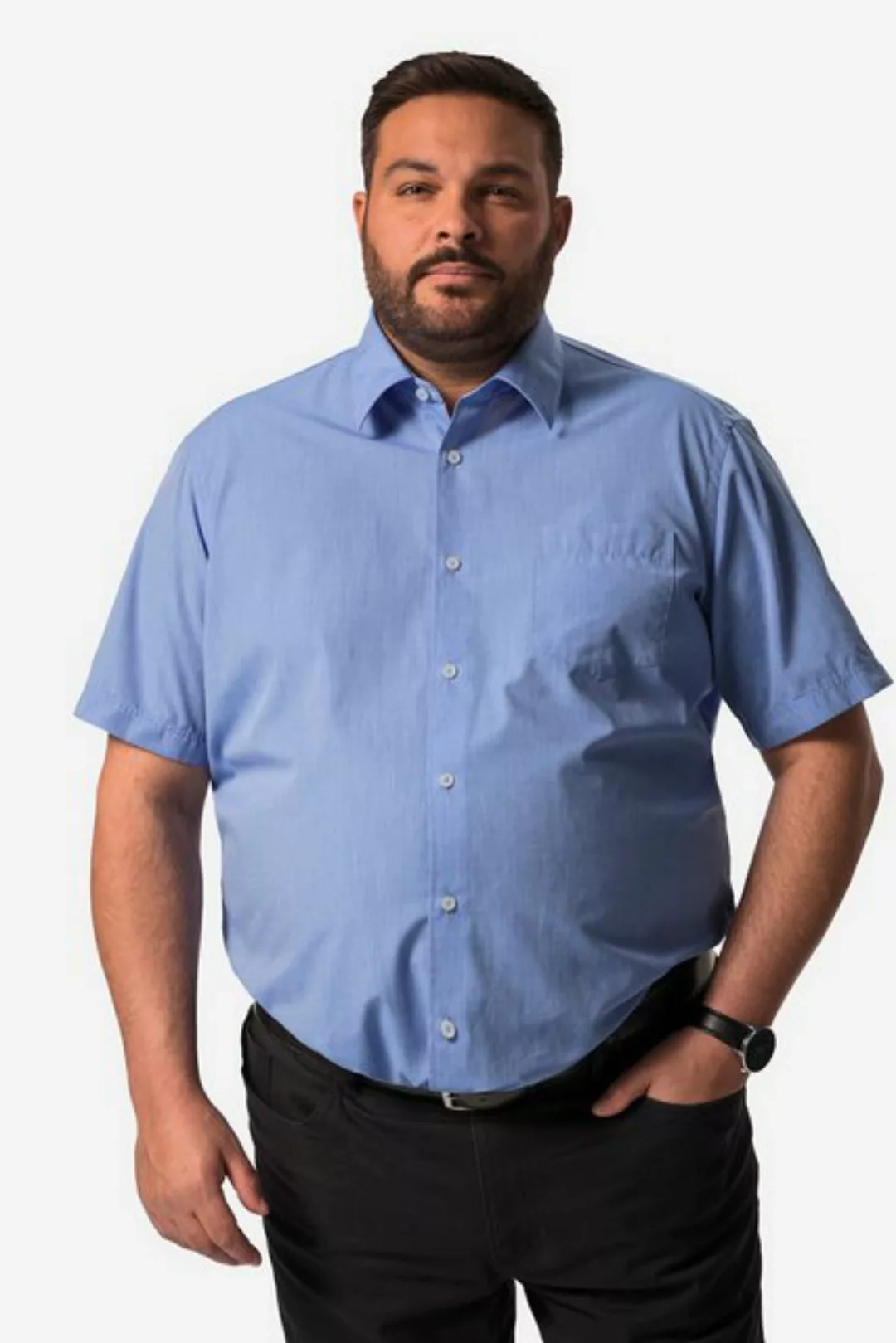 Men Plus Kurzarmhemd Men+ Businesshemd Halbarm EasyCare Kentkragen günstig online kaufen