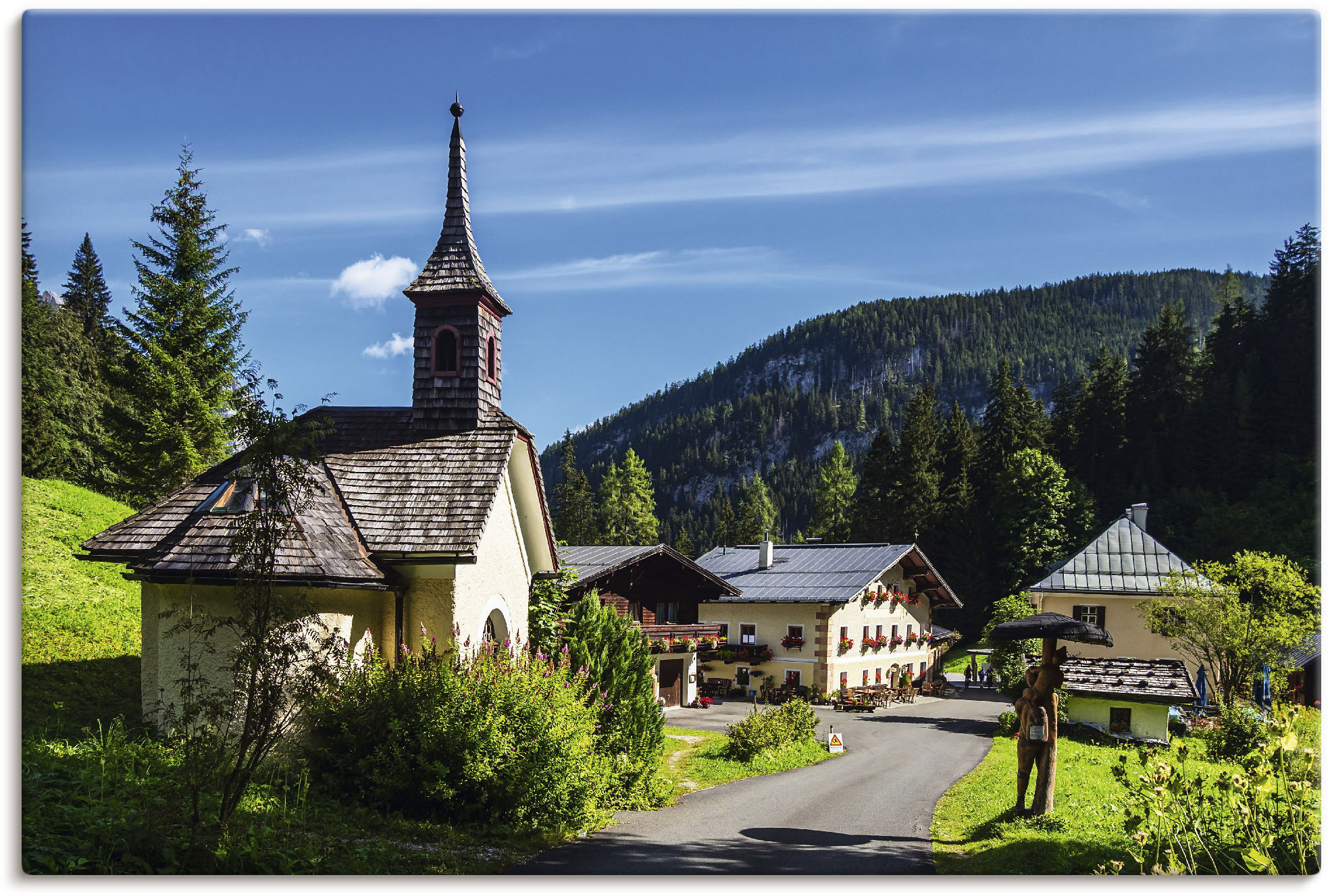 Artland Leinwandbild »Hirschbichl im Berchtesgadener Land«, Gebäude, (1 St. günstig online kaufen