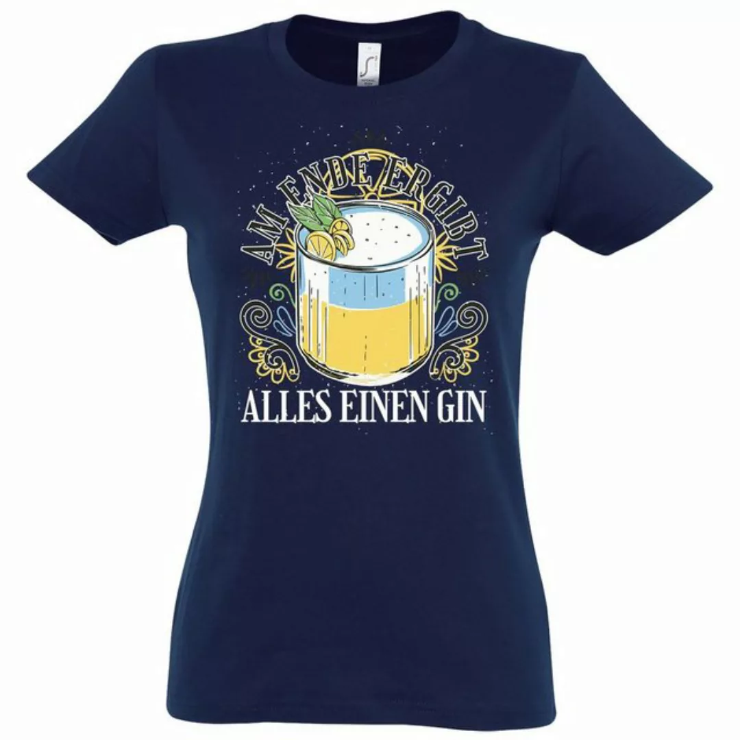 Youth Designz T-Shirt Am Ende ergibt alles einen Gin Damen Shirt im Fun-Loo günstig online kaufen