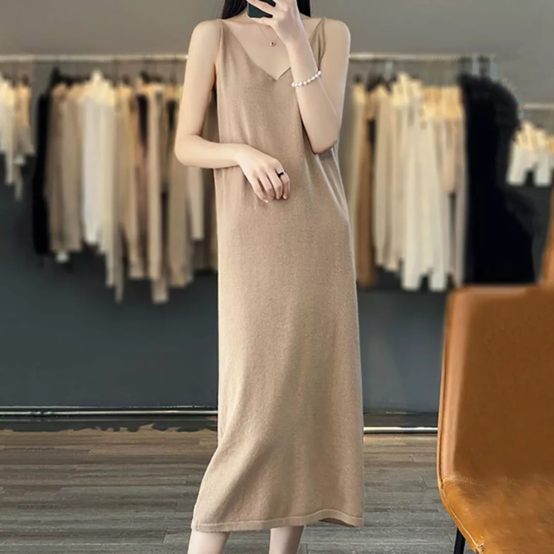 AFAZ New Trading UG Sommerkleid Gestricktes mittellanges Damenkleid für Frü günstig online kaufen