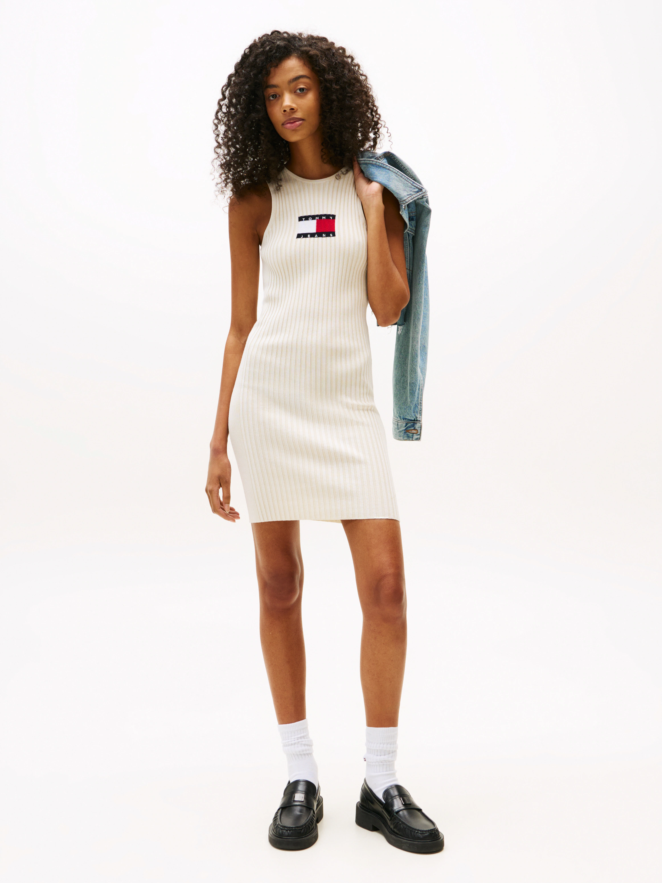 Tommy Jeans Minikleid "TJW FLAG SWEATER MINI DRESS EXT" günstig online kaufen