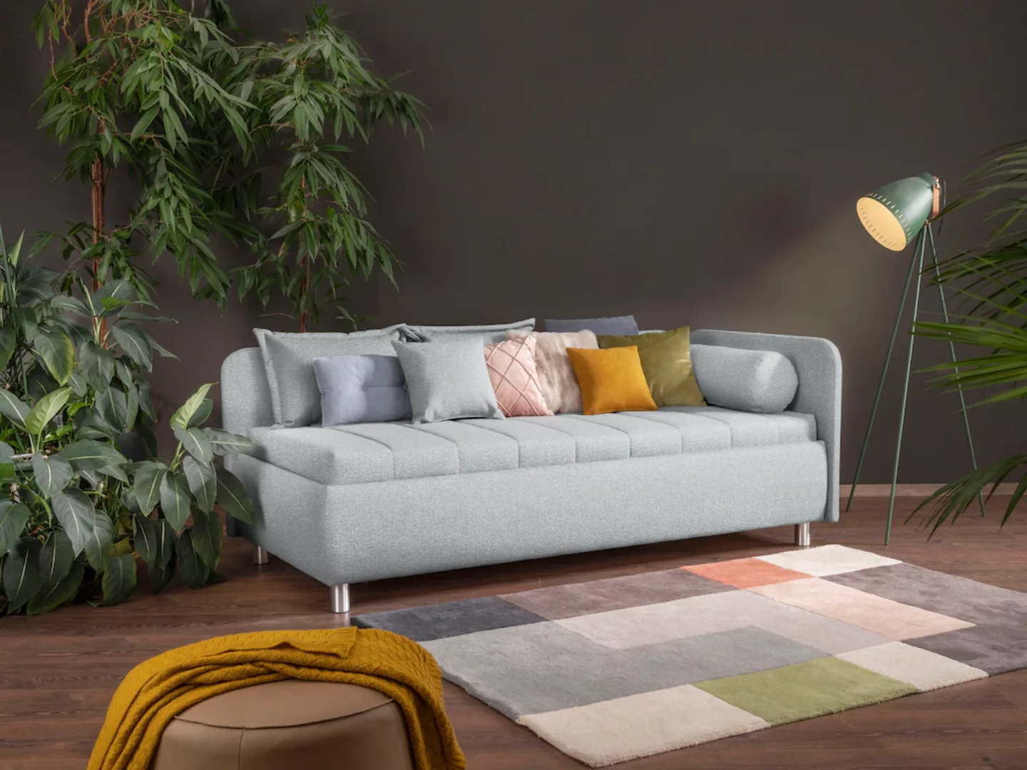 ADA trendline Schlafsofa "Kiana", mit Bettkasten und Zierkissen, Liegefläch günstig online kaufen