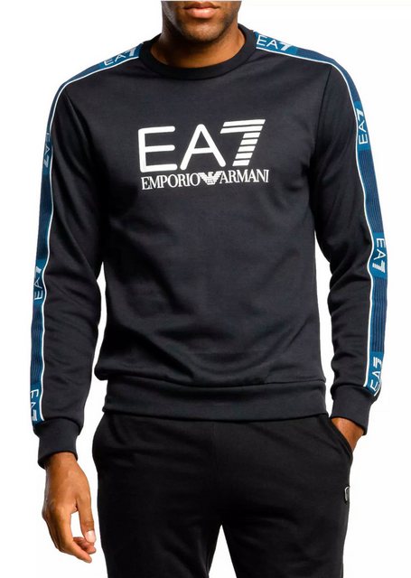 Emporio Armani Sweatshirt EA7 Tennis Club Tape Retro Pullover Elastische St günstig online kaufen