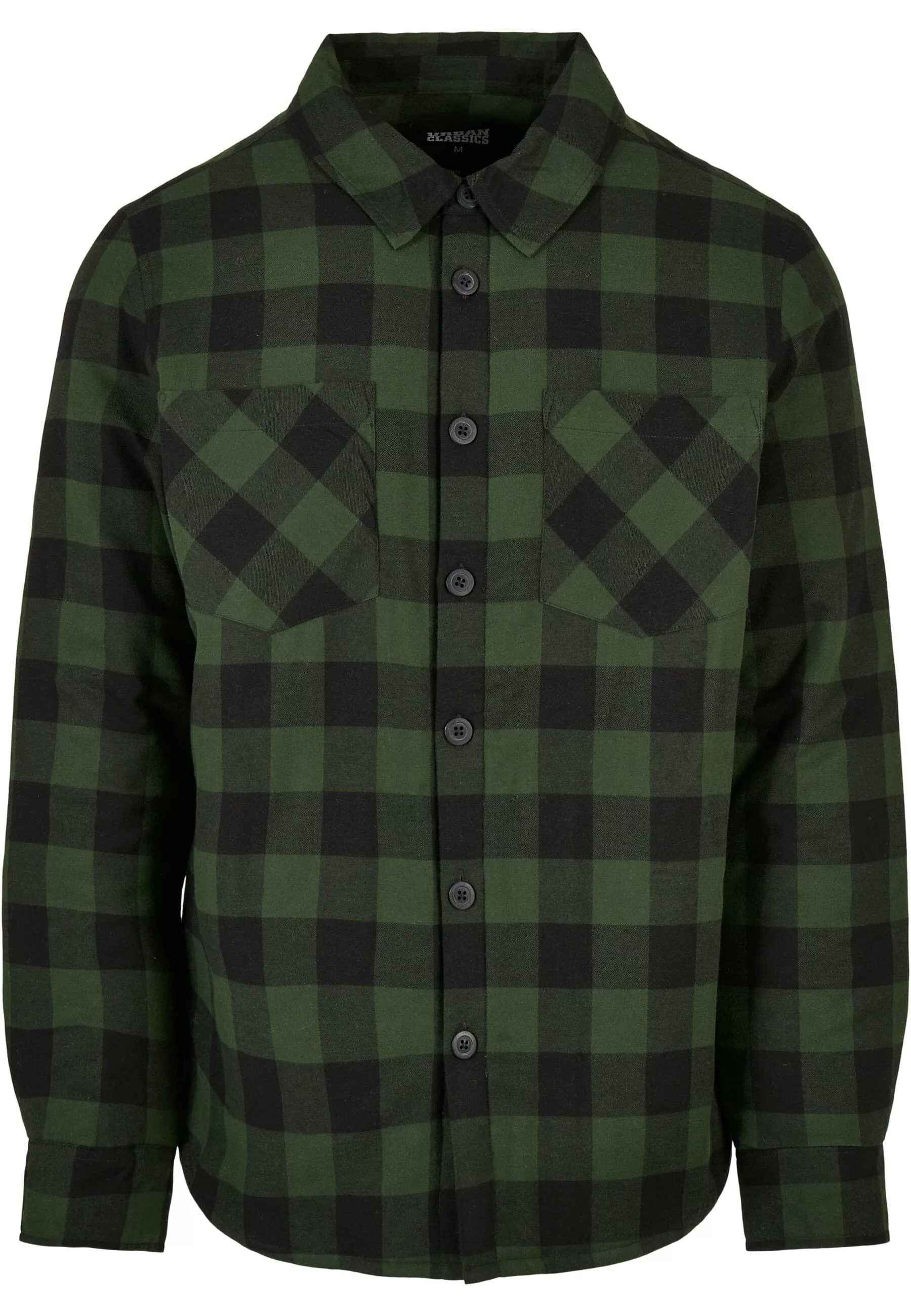 URBAN CLASSICS Langarmhemd "Urban Classics Herren Padded Check Flannel Shir günstig online kaufen