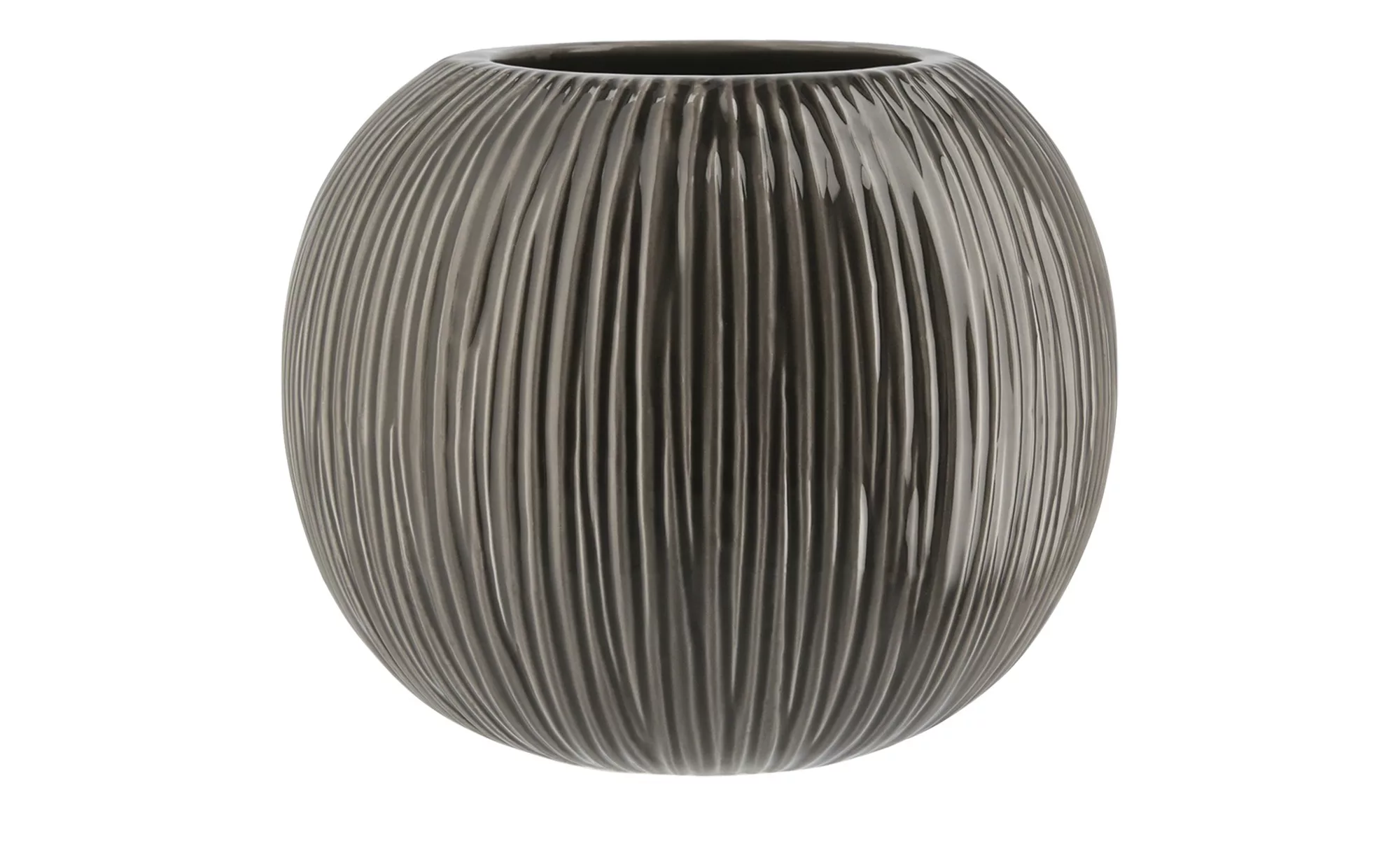 Vase - grau - Keramik - 17 cm - Dekoration > Vasen - Möbel Kraft günstig online kaufen